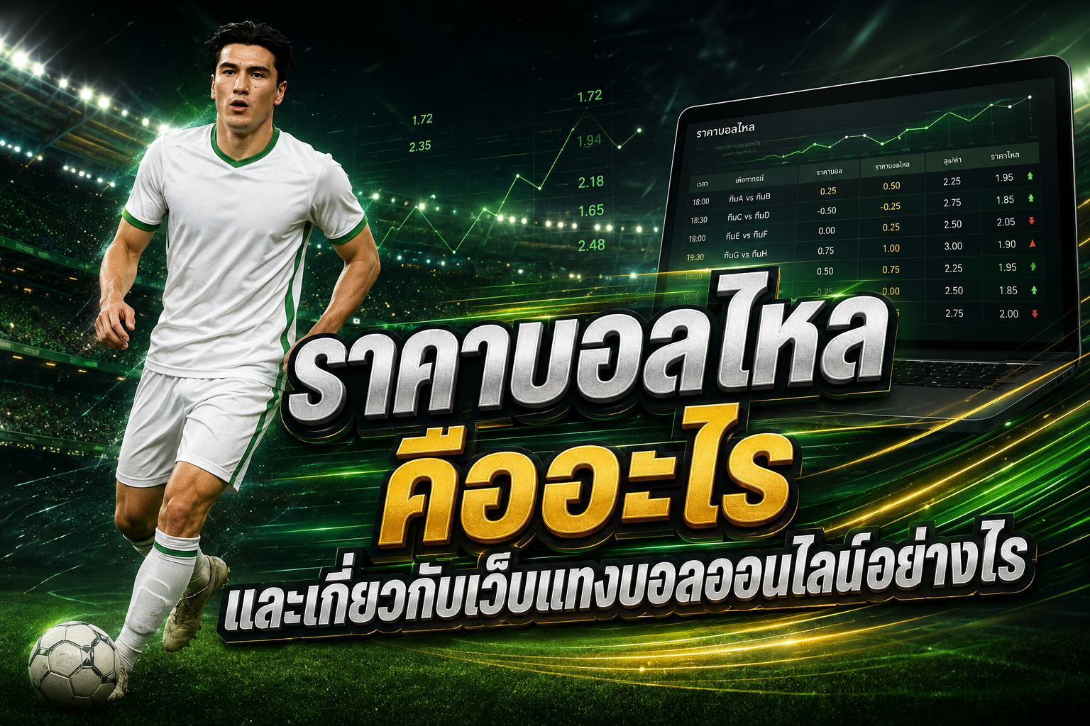 ราคาไหลเว็บแทงบอล