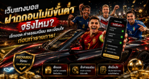 ตรวจเว็บแทงบอลฝากถอนไม่มีขั้นต่ำ