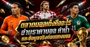 ตลาดบอลเต็งก่อนแทงบอล