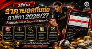 วิธีอ่านราคาบอลทีมต่อ