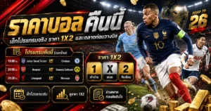 เช็กราคาบอลคืนนี้